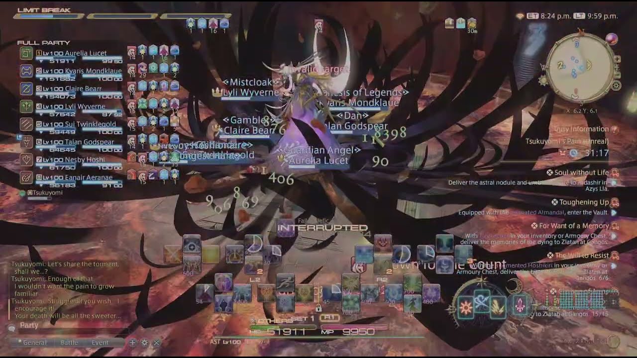 Final Fantasy XIV Dawntrail - Tsukuyomi's Pain (Unreal) - First Clear - Astro PoV