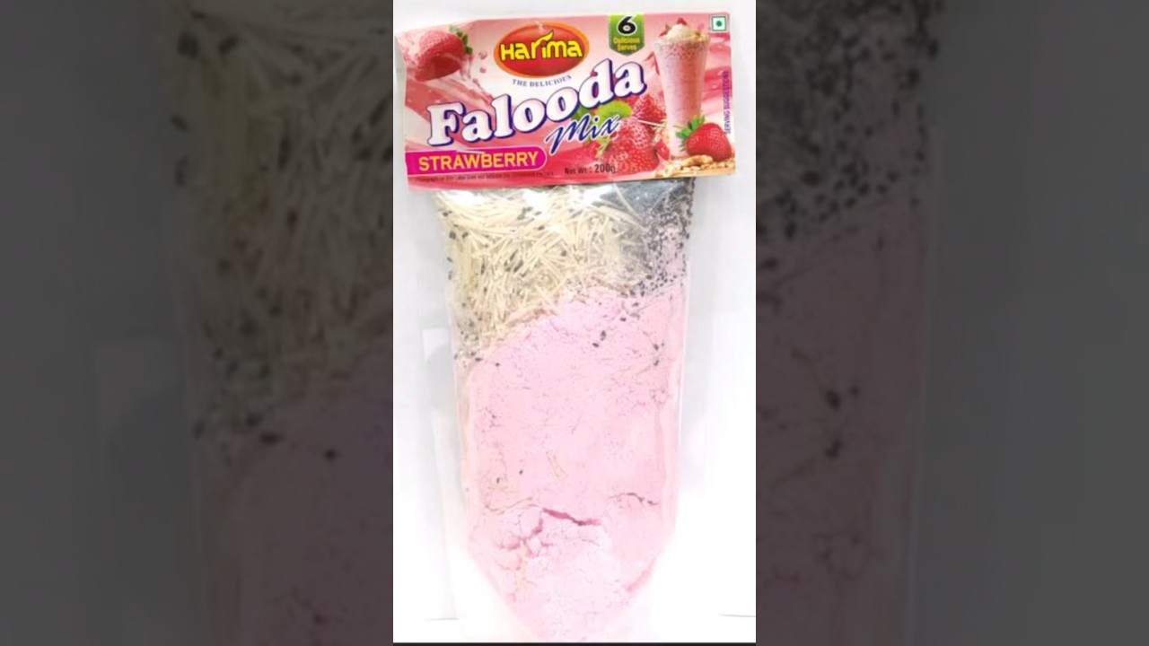Falooda mix with simple making tips at home 🥤 #harimafalooda mix#tamil