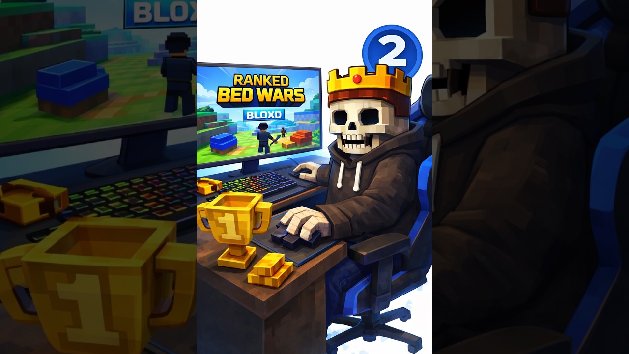 Playing Ranked Bed Wars(4v4) =2