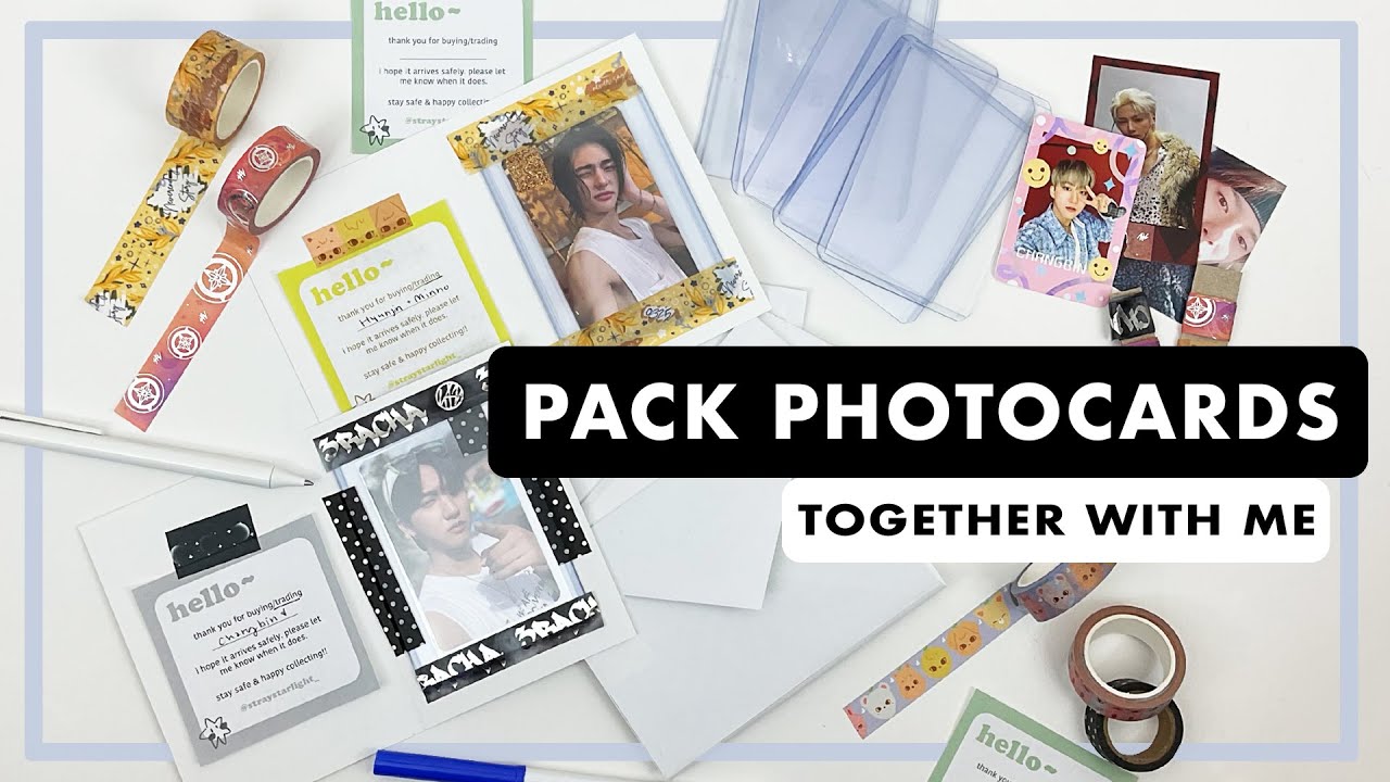 pack photocards with me | chill, real time packing✨