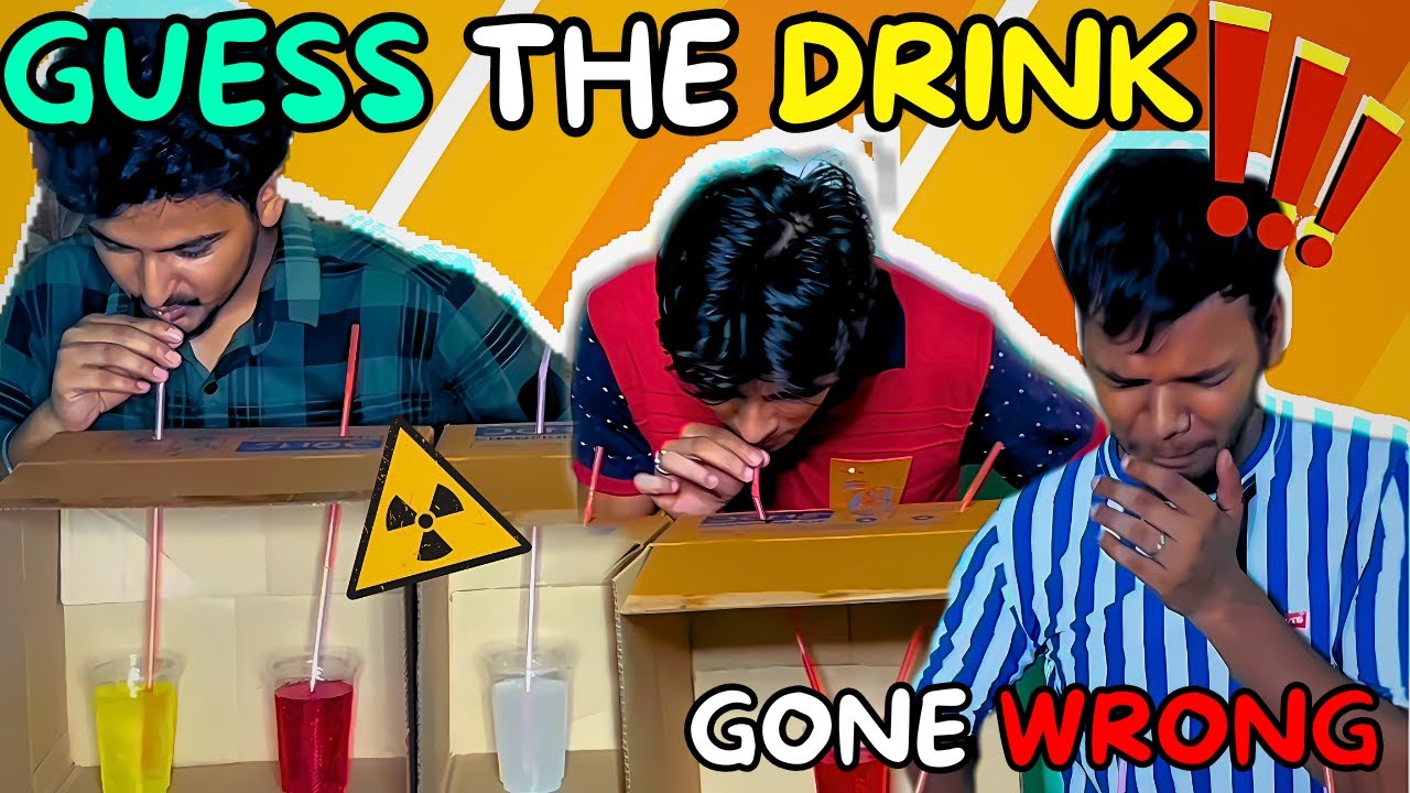 GUESS THE DRINK CHALLENGE GONE WRONG 😨 Ft @DefusedDevil