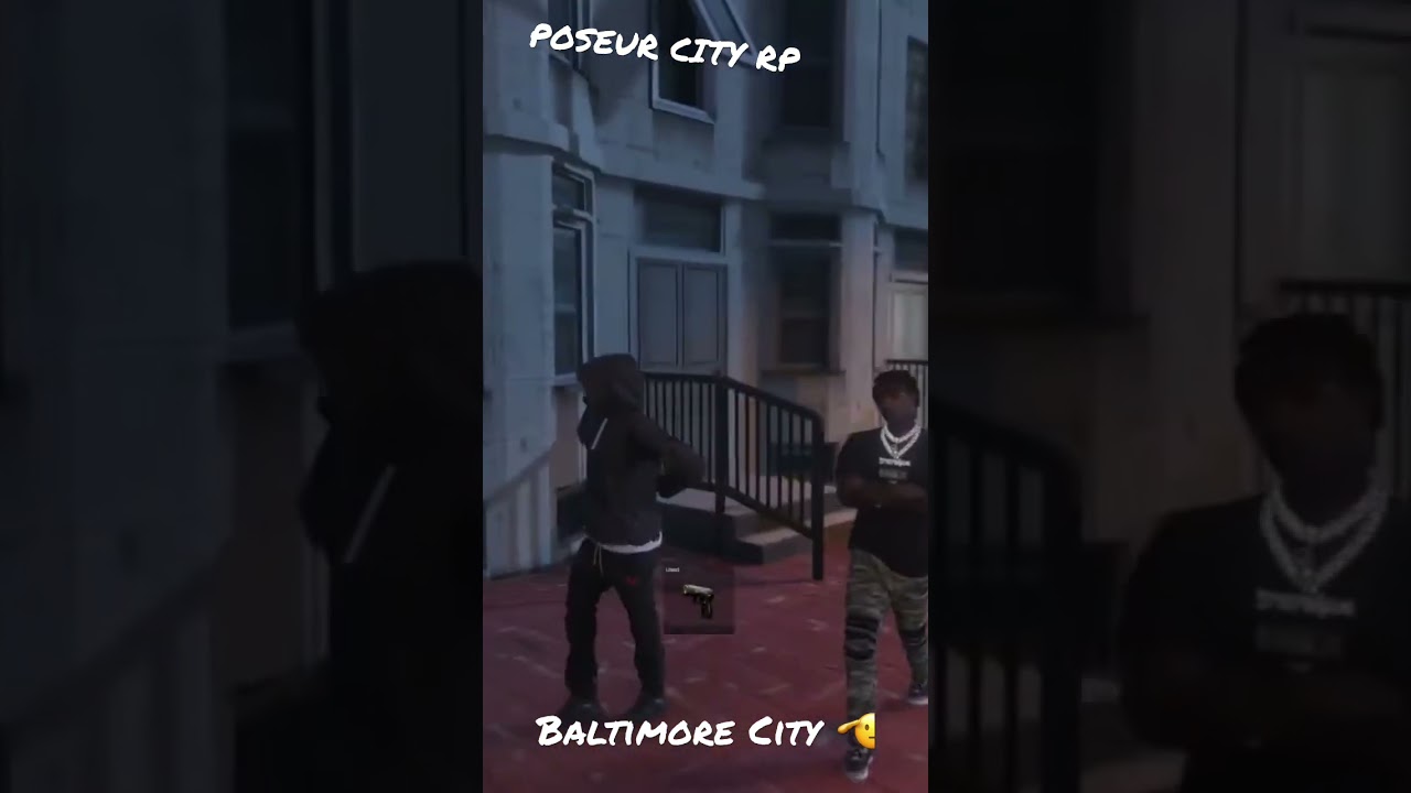 SHOT AT THE OPPS !! #gtarp #fyp #fivem #baltimore #PoseurCityRp