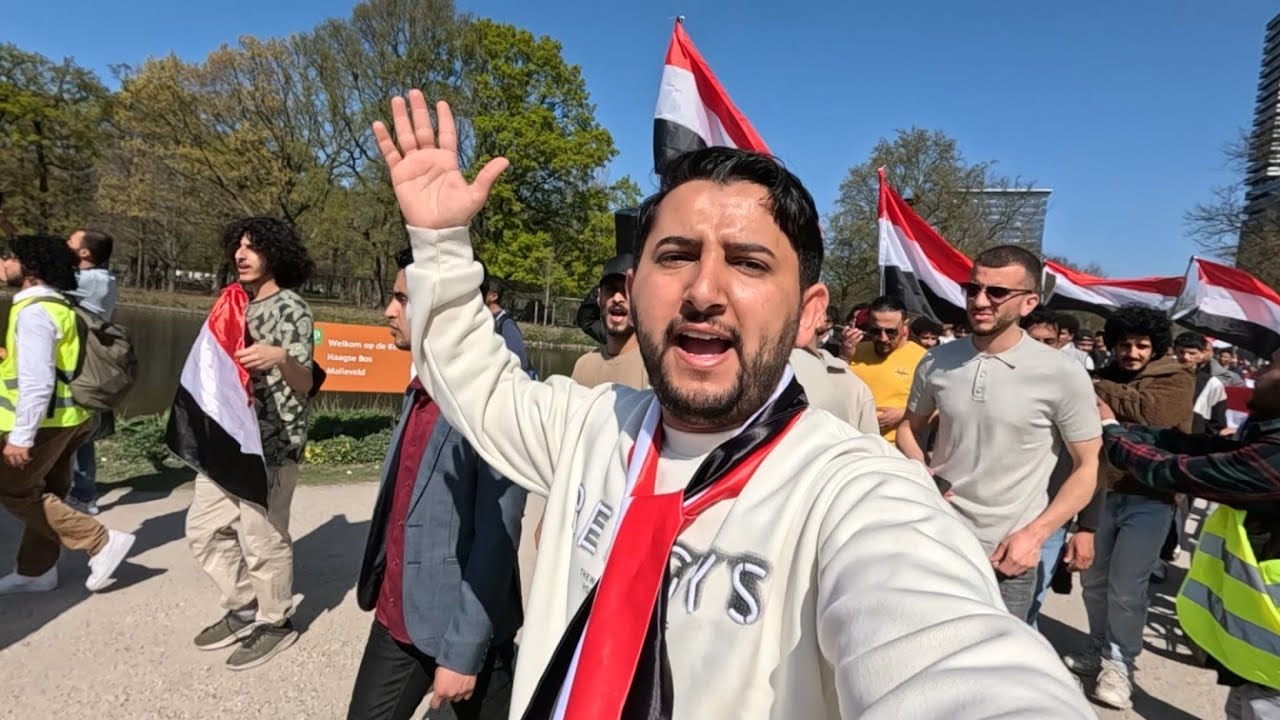 خرجنا مظاهرة في هولندا نطالب بقبول اللاجئين اليمنيين! 🇾🇪 🇳🇱