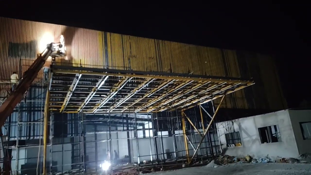 Night painting work #hydracrane #video 