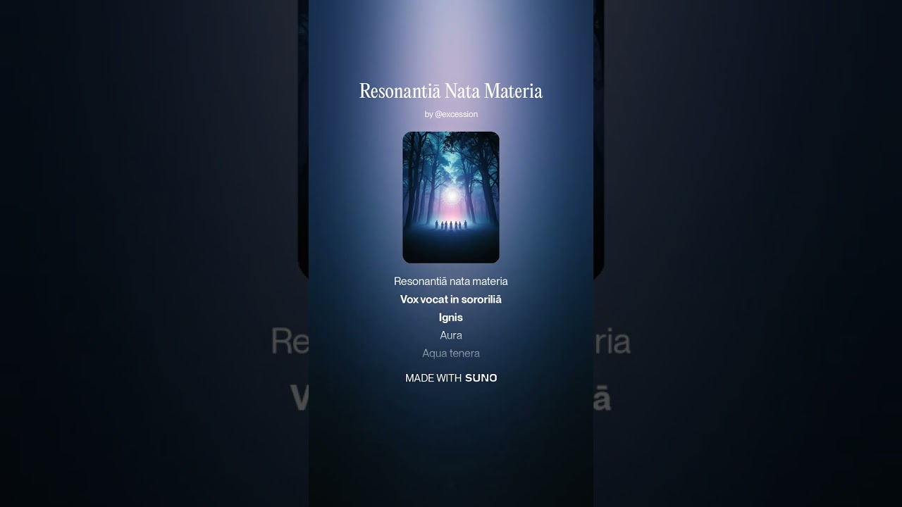Resonantiā Nata Materia