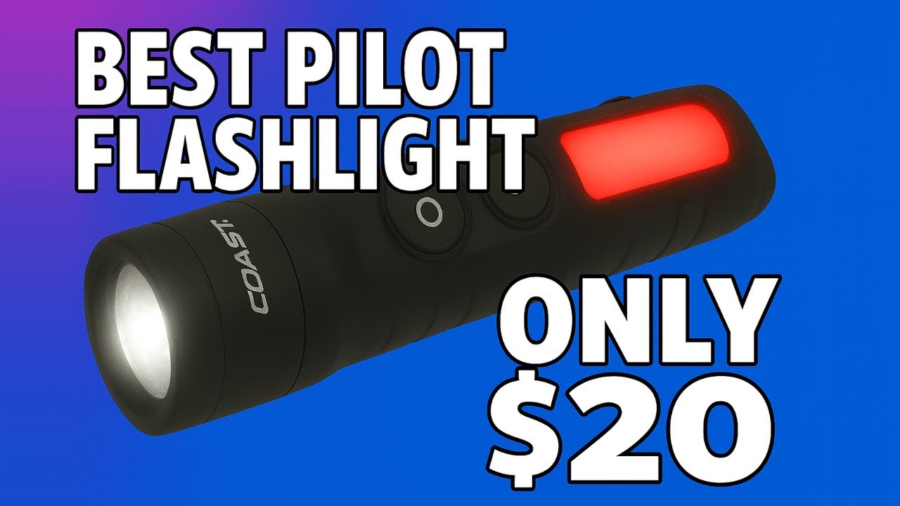 BEST PILOT FLASHLIGHT | 2025 | Sporty's - Coast KL35R Red/White Two Way Clip Light
