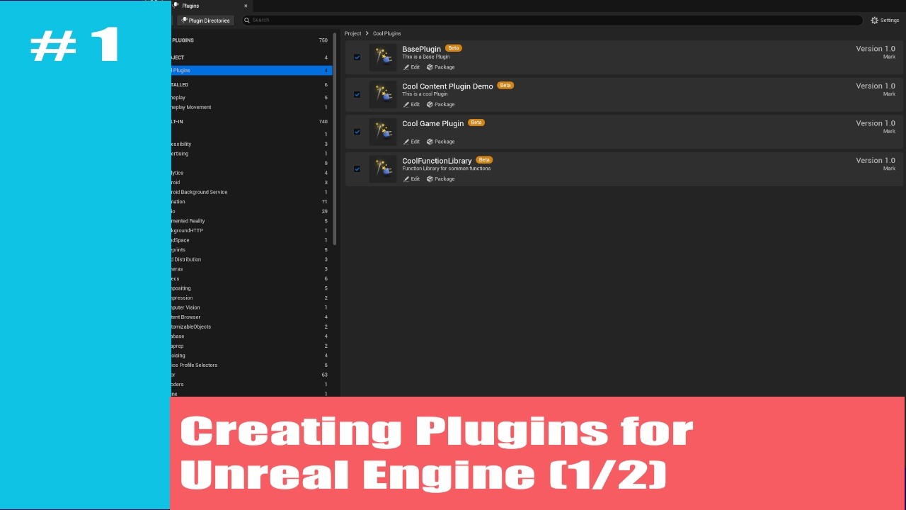 Plugin Basics for Unreal Engine (1/2)