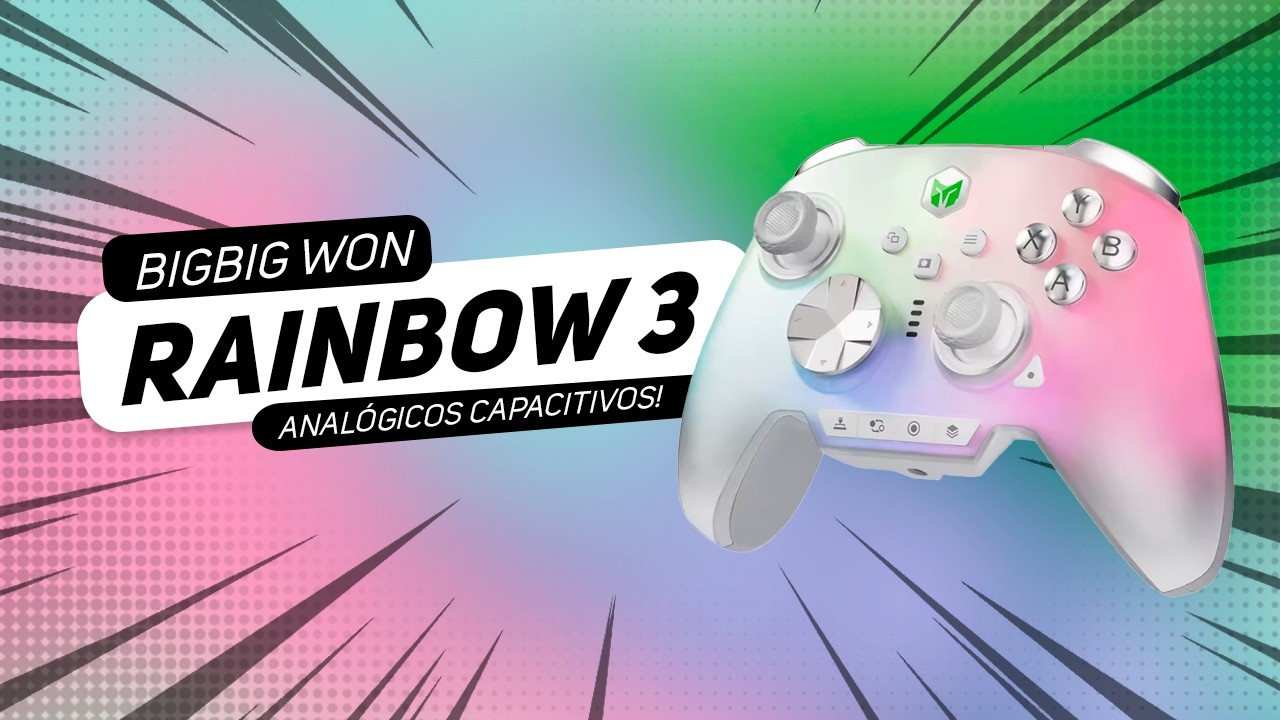 BigBig Won Rainbow 3 - UM CONTROLE COM 2000 Hz e Analógicos CAPACITIVOS! ANÁLISE / VALE A PENA?