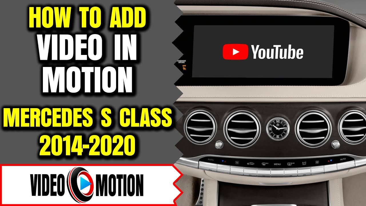 Mercedes S Class Video In Motion, 2014-2019 W222 Video In Motion, DVD Player While Driving, TV