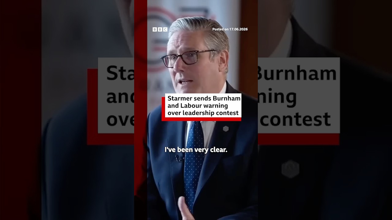 Starmer sends Burnham and Labour warning over leadership contest. #BBCNews