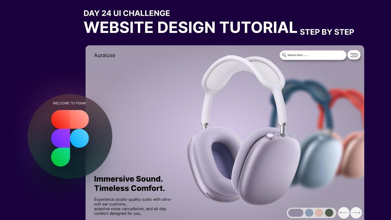 Day 24 UI Challenge | Modern Website Design in Figma – Step by Step