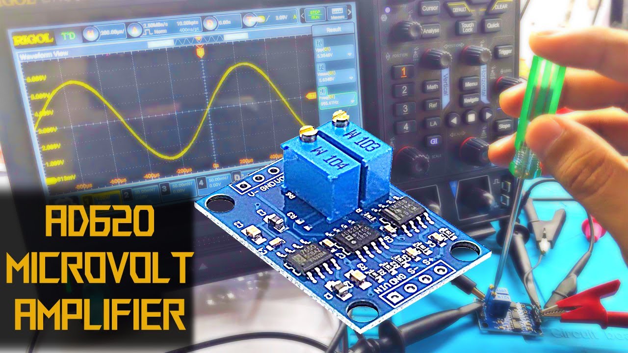 AD620 Mirco Milli Volt Signal Amplifier | Instrumentation Amplifier | ProDrone Control | #ASNNRI