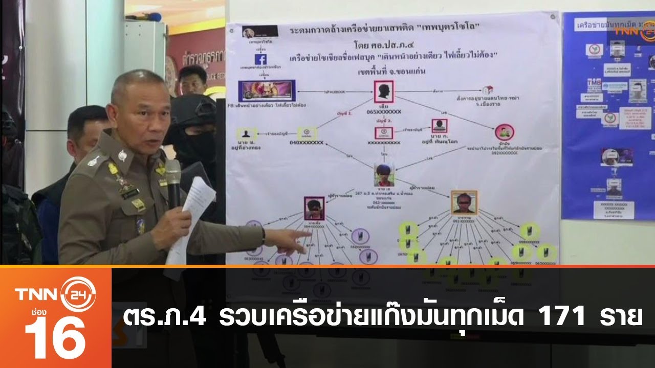 ตร.ภ.4 รวบเครือข่ายแก๊งมันทุกเม็ด 171 ราย