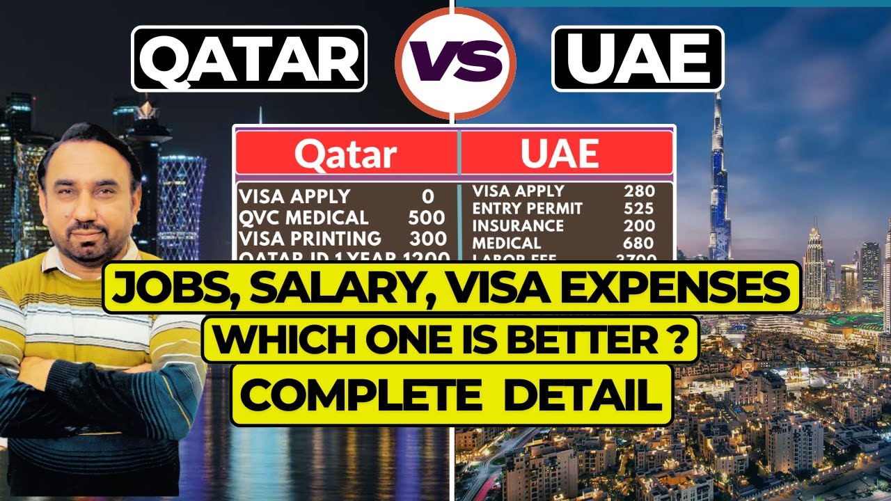 Qatar vs Dubai Jobs 2025 | Visa Cost, Living Expenses & Salary Comparison