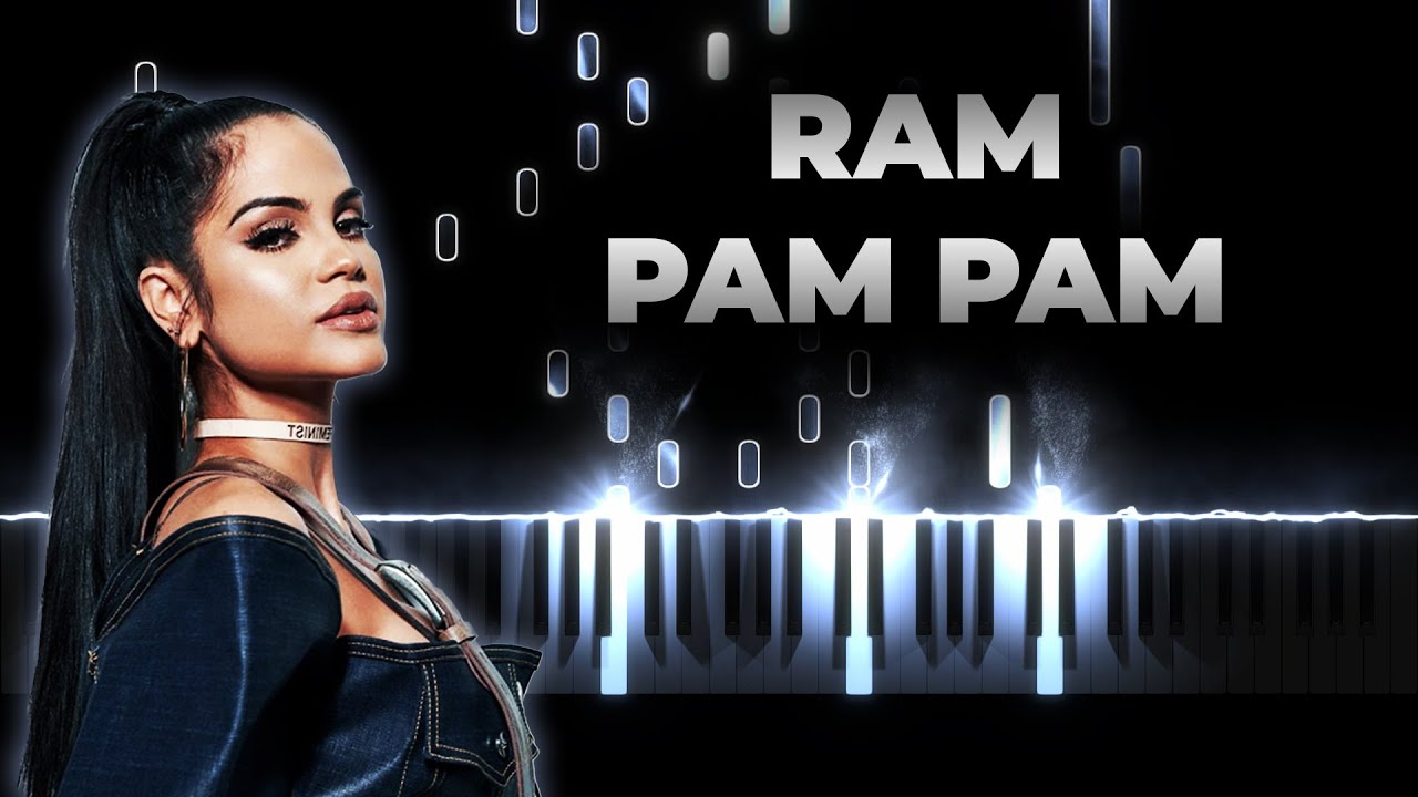 Natti Natasha x Becky G - Ram Pam Pam | Piano Karaoke Cover