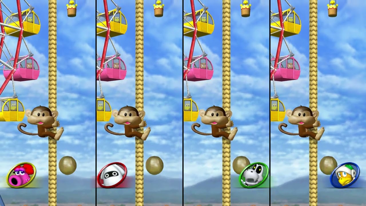Mario Party 8 (Wii) - Longplay on Koopa's Tycoon Town Hammer Bro vs Dry Bones vs Birdo vs Blooper