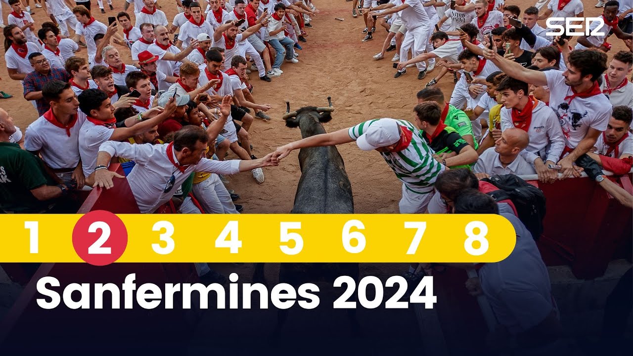 Segundo encierro de San Fermín 2024 (08/07/2024)