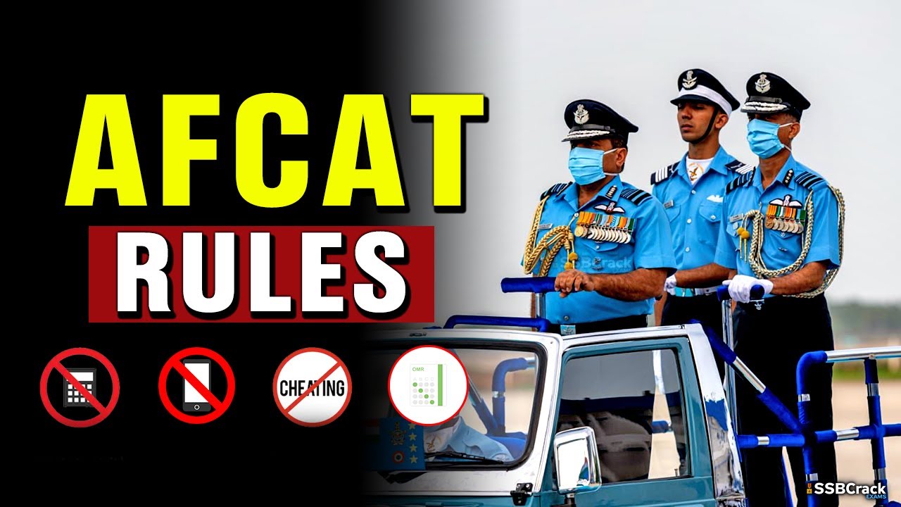 AFCAT Exam Important Rules [MUST KNOW]