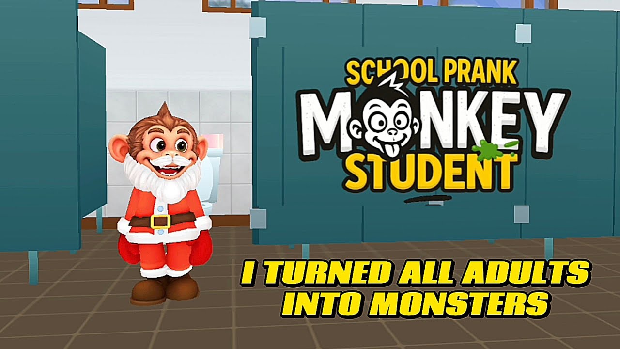 Monkey student school prank gameplay 