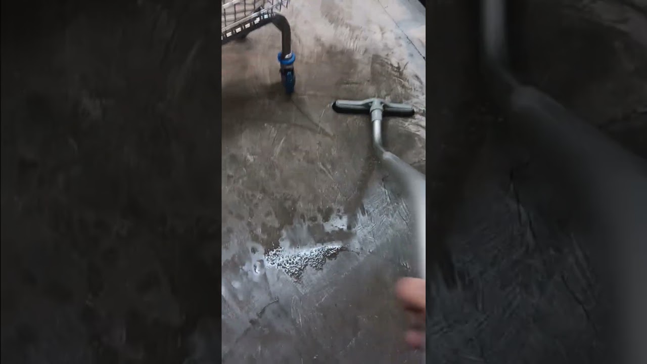Wet-vaccing the washateria rather than 