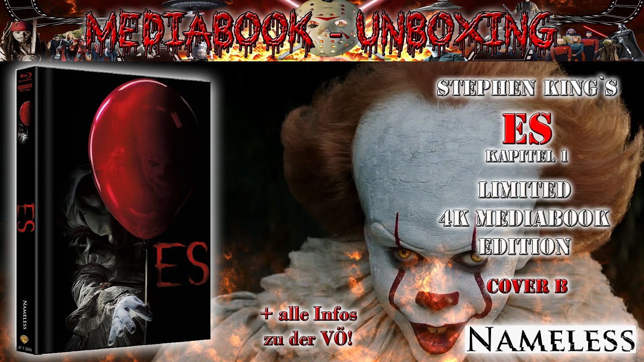 Unboxing - STEPHEN KING´S - ES - 4K Mediabook - Cover B von Nameless Media + Infos zur VÖs