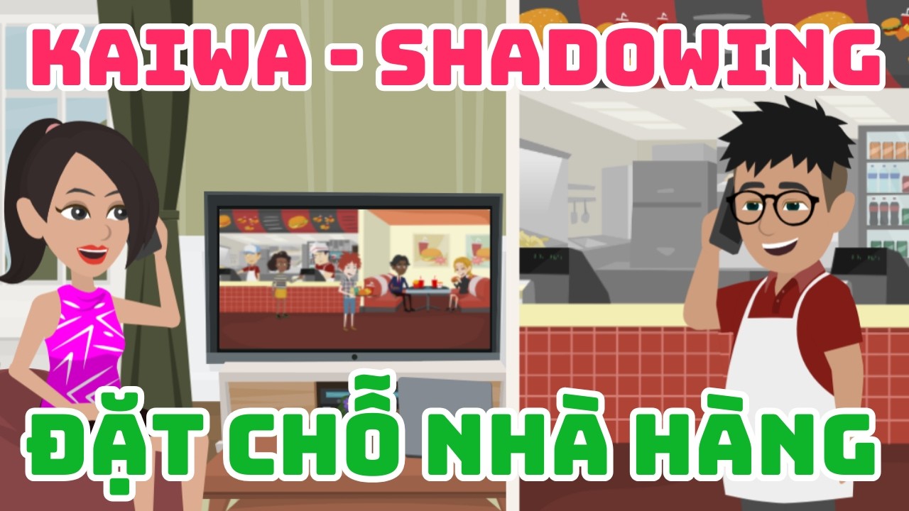 Hội Thoại Tiếng Nhật: Gọi Điện Đặt Bàn Nhà Hàng | Nghe Chậm + Luyện Shadowing