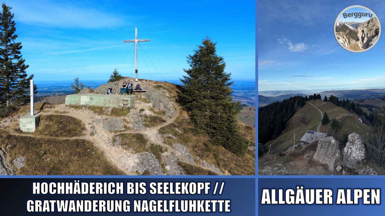 Hochhäderich bis Seelekopf // Gratwanderung auf der Nagelfluhkette // Allgäuer Alpen ⛰️🥾☀️