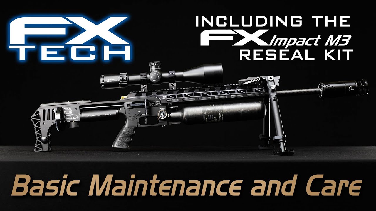 Basic maintenance and care of FX Airguns and the FX Impact M3 Reseal Kit.