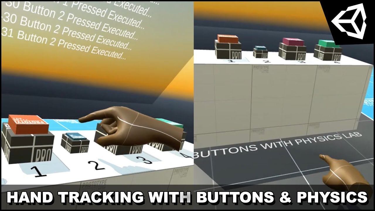 Unity3d Oculus Quest Hand Tracking With Buttons And Physics