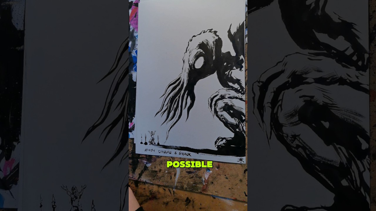 Have you read Lovecrafts description of Cthulhu? If you have, no, you haven't.  #lovecraft #darkart