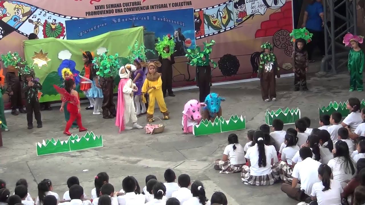 Colegio San Antonio Soyapango Teatro Musical Semana cultural 2013 Kinder