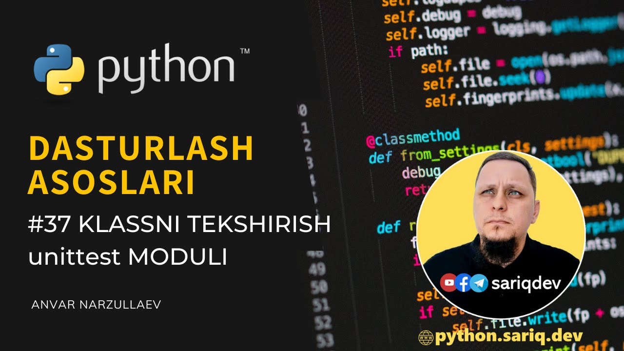 #37 Python Darslari | Klasslarni tekshirish.