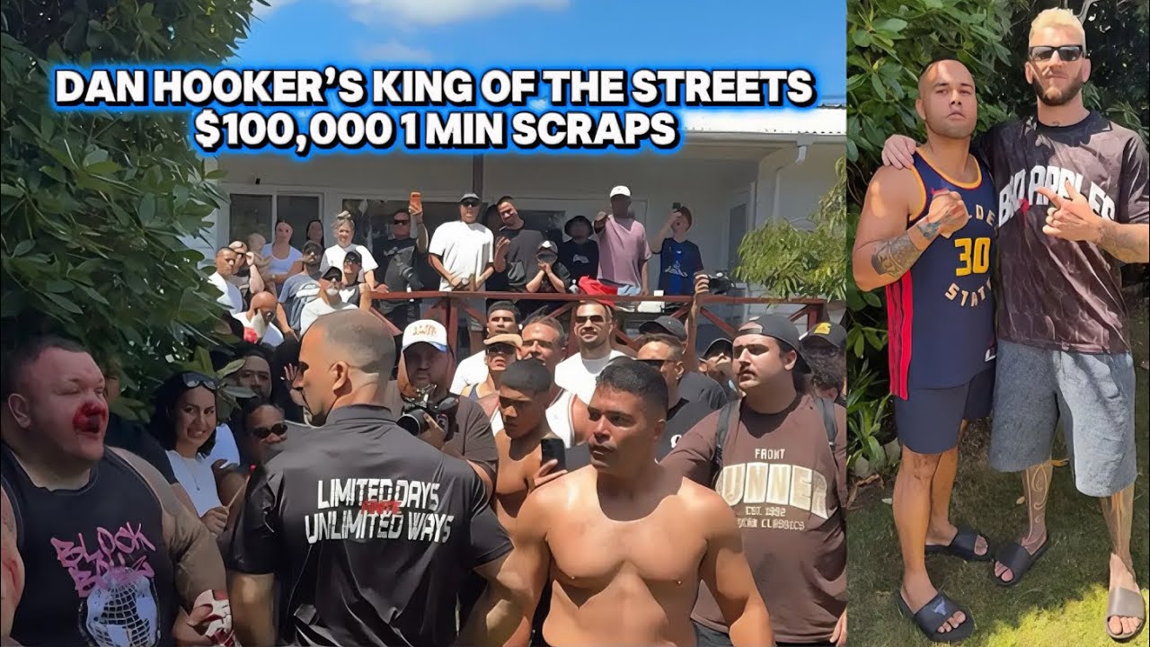 Dan Hooker&rsquo;s $100,000 1 minute scraps | King of the Streets event ft Joseph Parker & Israel Adesanya