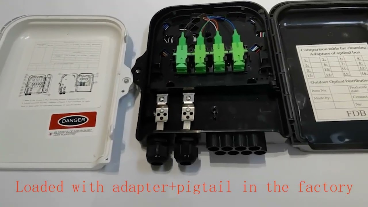 8 core fiber optic termination box optical distribution ODN FTTH box fibra optica 8C terminal box
