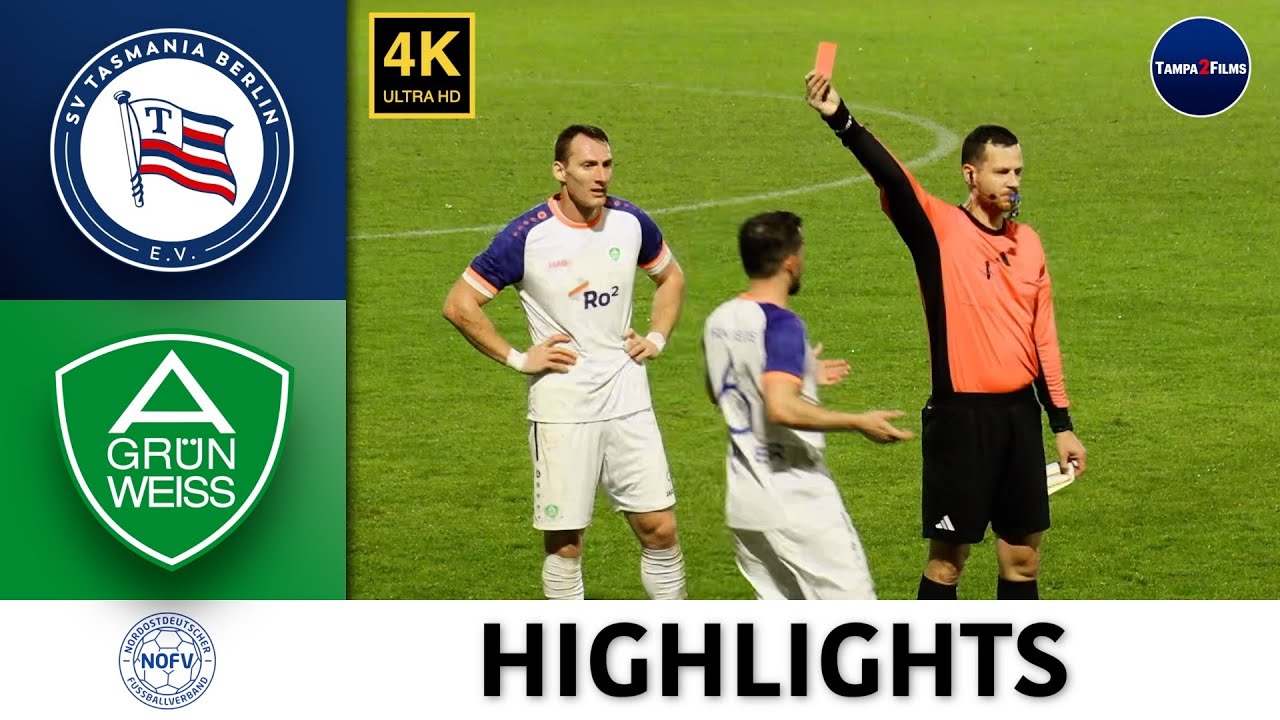 HIGHLIGHTS | SV Tasmania Berlin - SV 1908 Grün-Weiss Ahrensfelde | NOFV-Oberliga, 11. Spieltag 2024