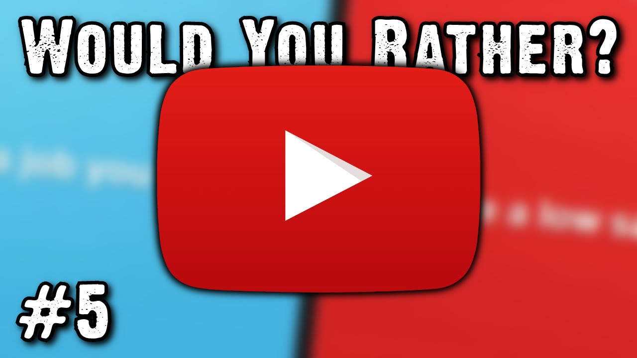 WHY I DO YOUTUBE | Would You Rather? (Either.io) | #5