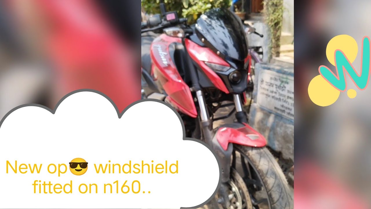 New windshield fitted on n160 🙏..#Mr.moto_official#kolkata#trending#modification#bajaj#n16