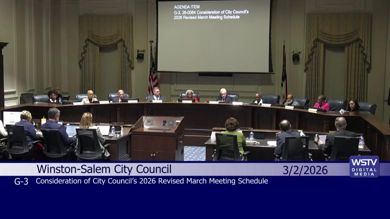 Regular Meeting of the City Council March 2, 2026