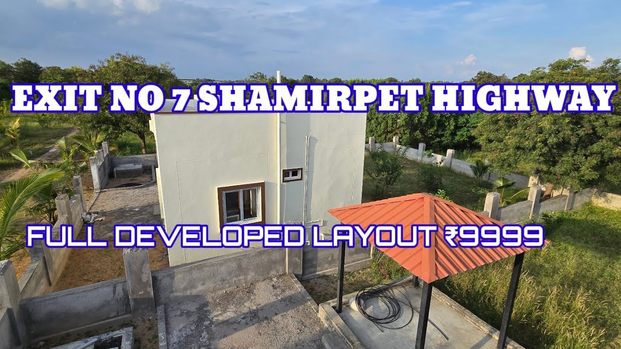 || EXIT NO 7 SHAMIRPET HIGHWAY || FRAM LAND PLOTS || RR PROPERTIES || PROPERTY CODE  : RR 1498