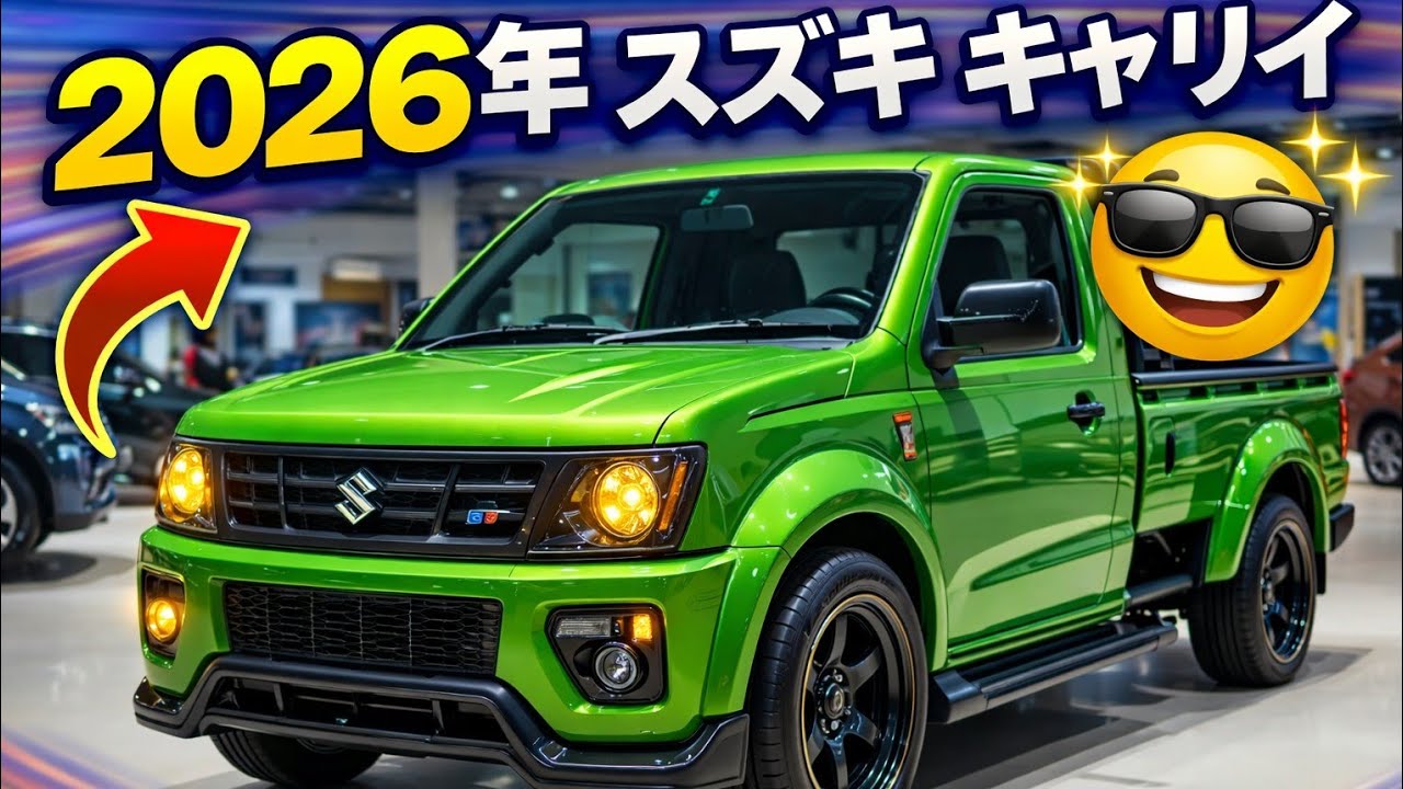 2026年スズキ・キャリイ登場 🚚🔥 最強の軽ピックアップトラックが進化！