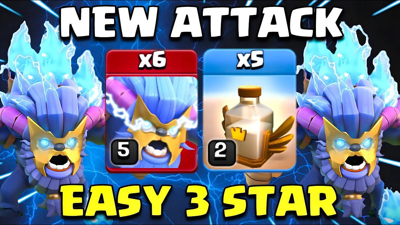 Easy 3 Star !! Th15 Super Yeti Attack Strategy - Best New Th15 Revive Spell Super Yeti Strategy Coc