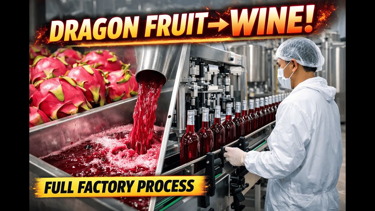 Inside the Dragon Fruit Wine Factory – How Exotic Fruits Are Turned Into Premium Alcohol