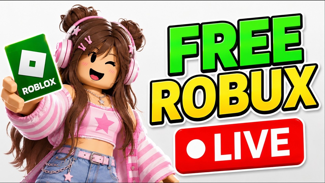🔴 LIVE: Giving 3,000 ROBUX to EVERY Viewer! (Roblox Robux Giveaway Live Now)