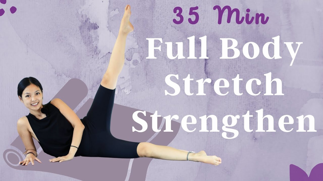 Full Body Strengthen & Stretch Pilates Workout | 35 Minutes At Home No Equipment #20818