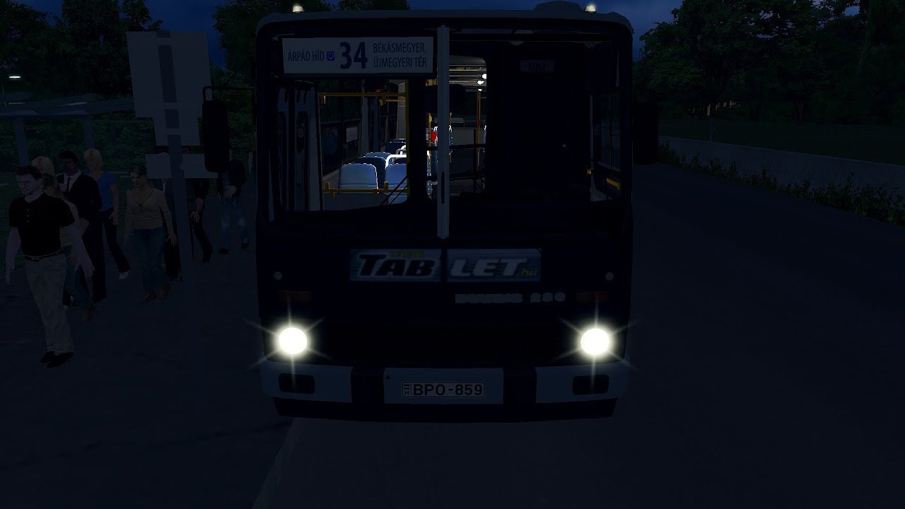 Ikarus 280 34 es vonalon
