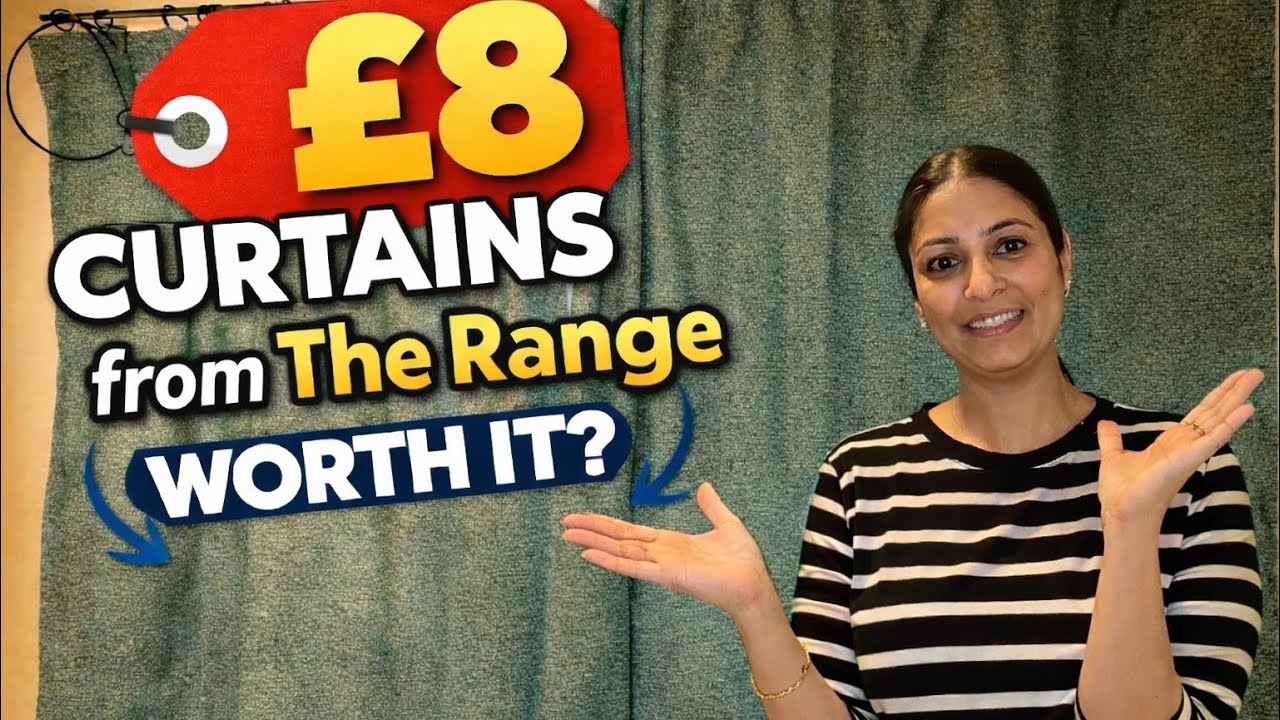 Cheapest curtains ever 🤓| Indian in UK 🇮🇳🇬🇧