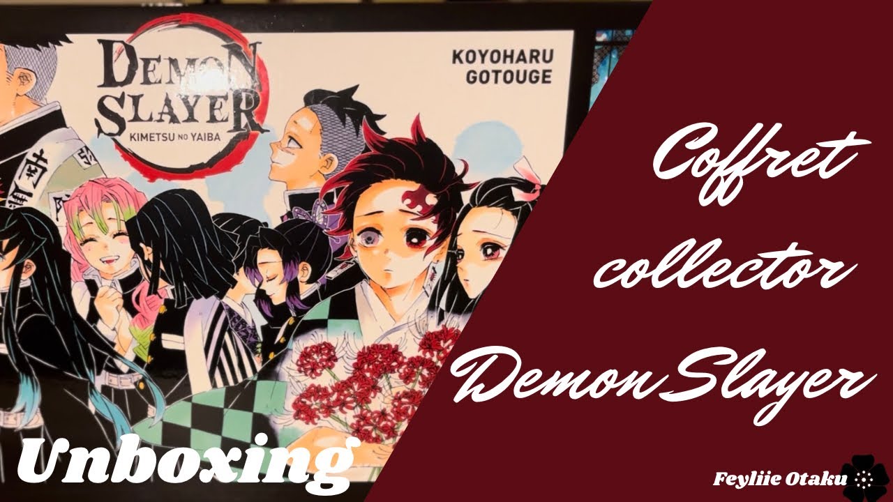 Unboxing Coffret collector Demon Slayer (Boîte vide) | Unboxing #feyliieotaku #unboxing #demonslayer