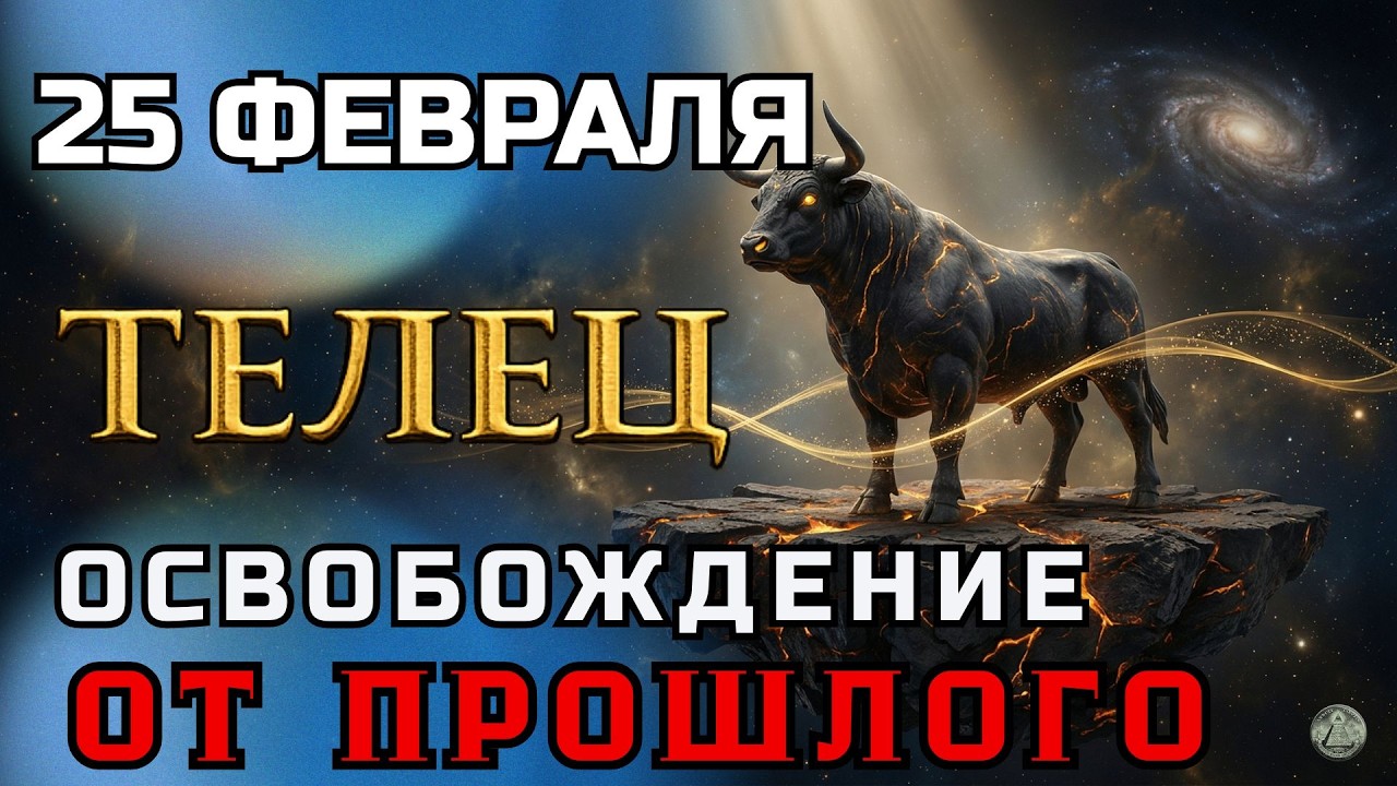 ТЕЛЕЦ - 25 февраля:освобождение от прошлого.Любовный гороскоп, энергии дня 2026.Гороскоп на Сегодня
