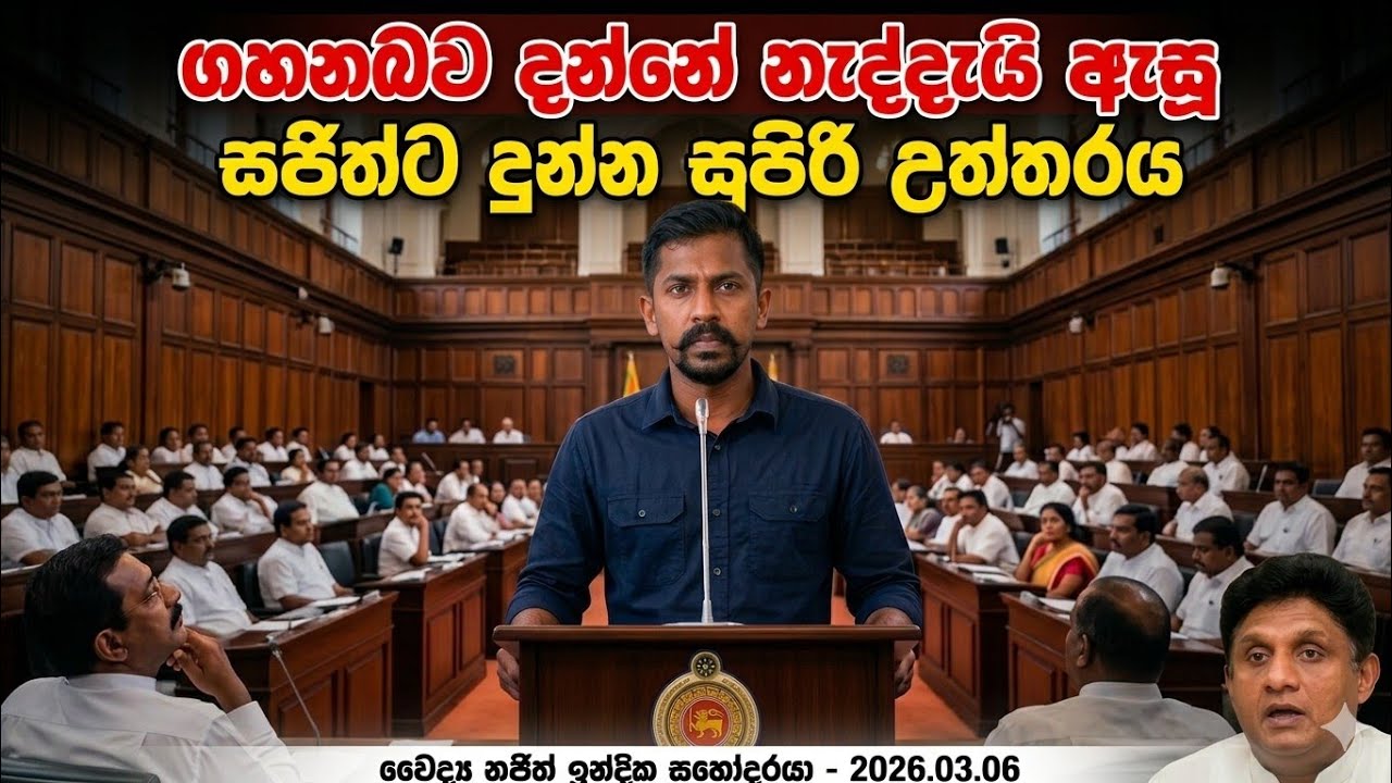 ගහනබව දන්නේ නැද්දැයි ඇසූ සජිත්ට දුන්න සුපිරි උත්තරය - වෛද්‍ය නජිත් ඉන්දික සහෝදරයා 2026.03.06