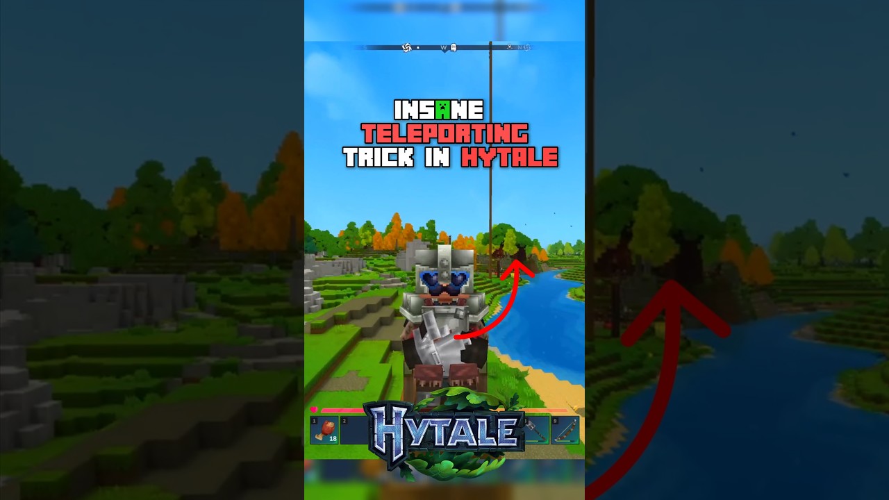 Insane Teleporting Trick in HYTALE using Glitch 
